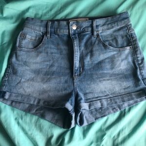 High rise Denim shorts